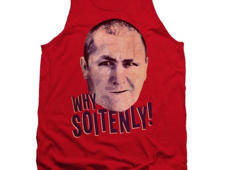 THREE STOOGES : WHY SOITENLY ADULT TANK RED 2X on Sale