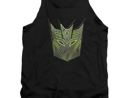 TRANSFORMERS : GLOWING DECEPTICON LOGO ADULT TANK Black MD Discount