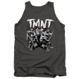 TEENAGE MUTANT NINJA TURTLES : TMNT TEAM ADULT TANK Charcoal 2X Fashion