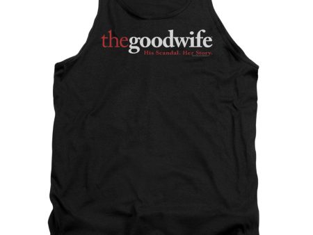 THE GOOD WIFE : LOGO ADULT TANK BLACK SM Hot on Sale