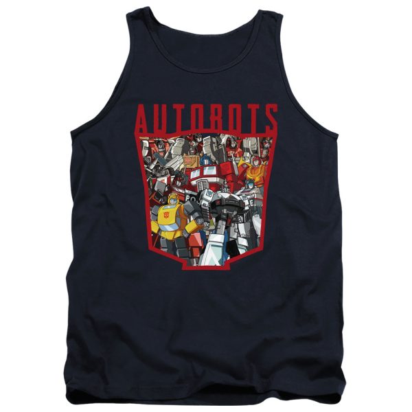 TRANSFORMERS : AUTOBOT COLLAGE ADULT TANK Navy LG Online Sale