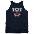 TRANSFORMERS : AUTOBOT AIRBRUSH LOGO ADULT TANK Navy SM For Cheap