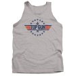 TOP GUN : STAR LOGO ADULT TANK ATHLETIC HEATHER 2X on Sale