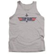 TOP GUN : LOGO GREY ADULT TANK Athletic Heather XL Discount