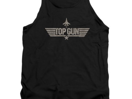 TOP GUN : MONOTONED LOGO ADULT TANK Black 2X Online Hot Sale