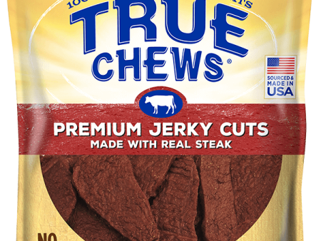 True Chews Premium Jerky Cuts with Real Steak Dog Treats Online now