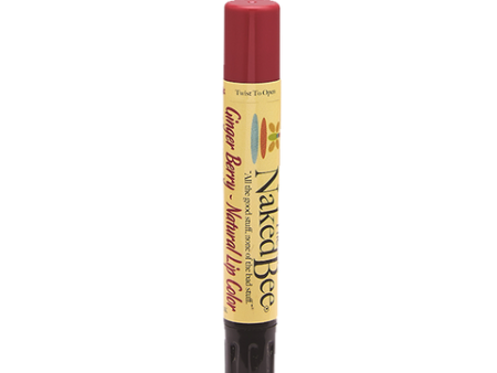 The Naked Bee Ginger Berry Shimmering Lip Color 0.09 oz Hot on Sale